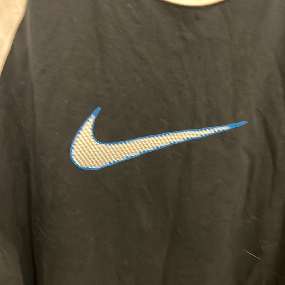 Nike Black and Cream Raglan Tee 3/4 sleeves, XXL - Picture 3 of 4